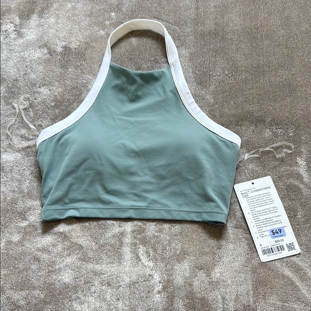 Lululemon Nulu Cropped Halter Tank